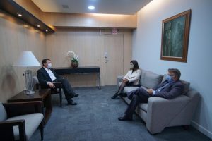 Reunião com Governador Carlos Moisés e Procuradores de Contas Cibelly Farias e Diogo Ringenberg.